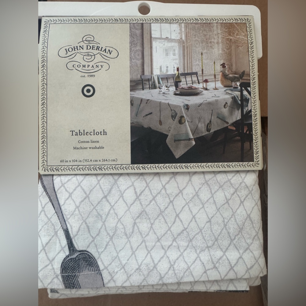 John Derian Tablecloth 60in x 84in